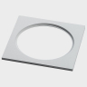 Рамка на 1 светильник Italline IT06-6016 IT06-6016 white FR1
