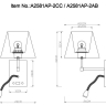 Нарушена упаковка!  <240851> Бра с LED подсветкой и USB-портом Arte Lamp Elba A2581AP-2CC