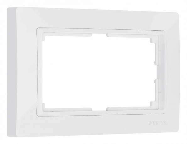 Рамка для двойной розетки Werkel Snabb basic (белый) W0082001