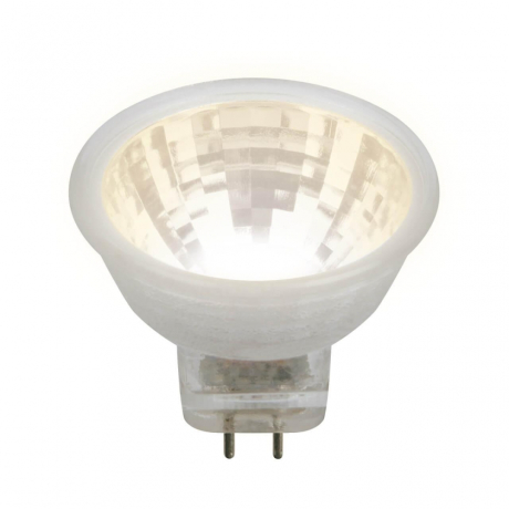 Лампа светодиодная GU4 3W 3000K (теплый белый) Uniel LED-MR11-3W/WW/GU4 GLZ21TR (UL-00001700) 