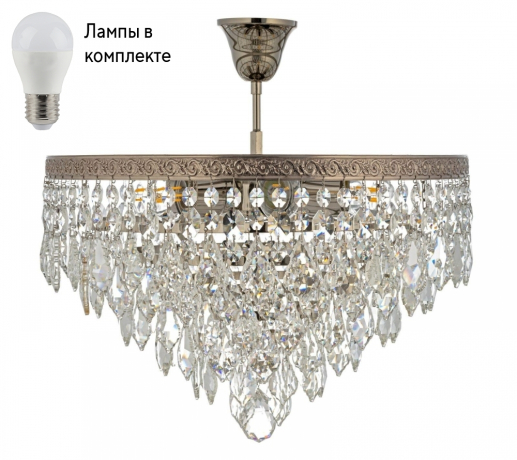 Потолочная люстра с лампочками Arti Lampadari Castellana E 1.3.46.602 N+Lamps 