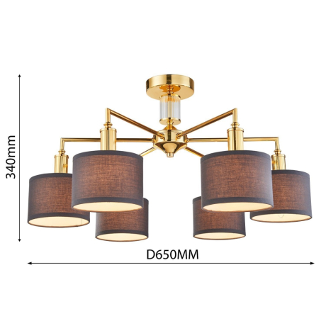 2612-6P Потолочная люстра Favourite Laciness 