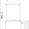 Уличный настенный светильник Arte Lamp Coppia A5217AL-1BK