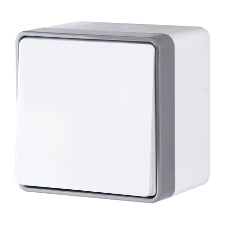 Выключатель одноклавишный влагозащищенный Werkel Gallant (белая) W5010201