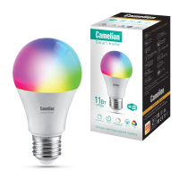 Нарушена упаковка!  <315043> Camelion Smart Home LSH11/A60/RGBСW/Е27/WIFI (Эл.лампа светодиодная 11Вт Е27 RGB+DIM+CW 220В WiFi)