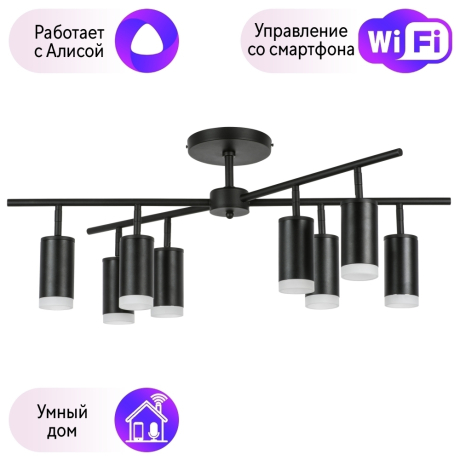 LR7283780 Потолочная люстра Rullo Lightstar с поддержкой Алисы, (комплект из 571728+214437-8+202430-8) 