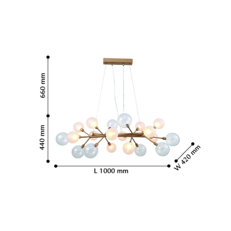 2515-12P Подвесная люстра Favourite Babylon 