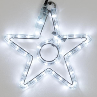 Светодиодная фигура Звездочка холодный свет Ardecoled ARD-Star-M4-200X220-36Led White (34263)