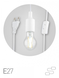 Светильник для растений ЭРА FITO-Holder E27 3 м с проводом и выключателем для фитоламп с цоколем Е27 Б0061585