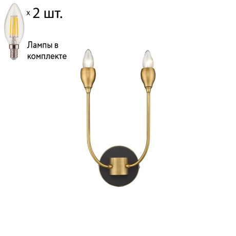Бра с лампочками Wertmark WE249.02.501+Lamps 