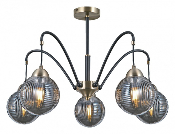 Люстра на штанге ILLUMICO IL0433-5PSQ-79 BK AB