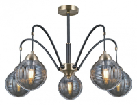Люстра на штанге ILLUMICO  IL0433-5PSQ-79 BK AB