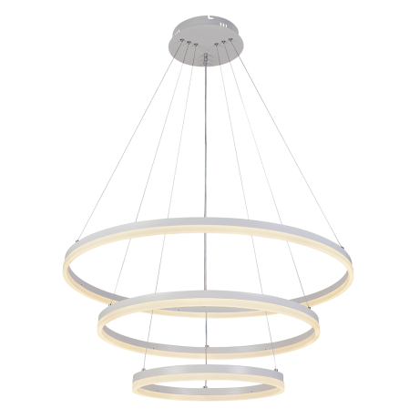 Подвесная диммируемая люстра с пультом ДУ Profit Light 6035/3 WHT 162W 