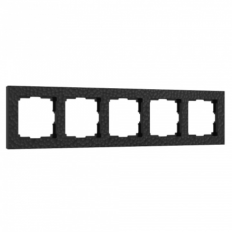 Рамка на 5 постов Werkel Hammer черный W0052408