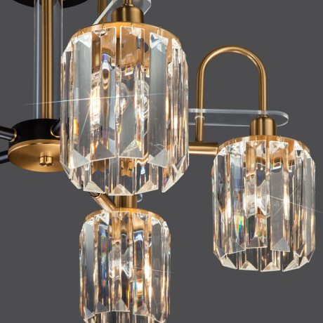 Люстра на штанге Eurosvet Tenia 70090/5 черный a045144 