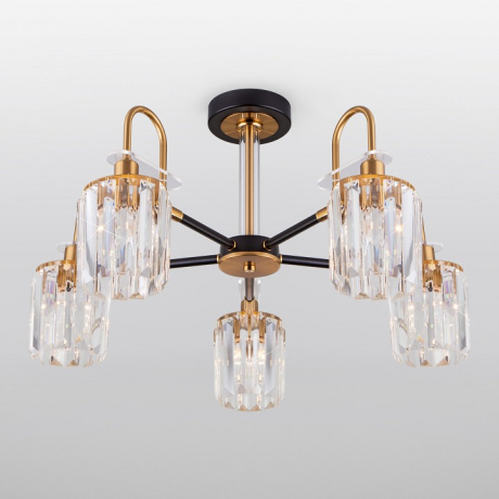 Люстра на штанге Eurosvet Tenia 70090/5 черный 