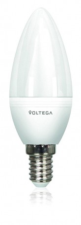 8338 Лампочка светодиодная СвечаЕ144000К5.5WVG2-C2E14cold5W Voltega 