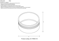Декоративное кольцо Crystal Lux CLT Ring 013 GO