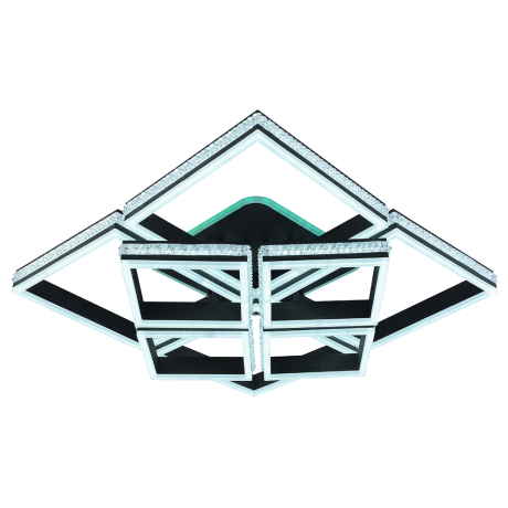 Светодиодная диммируемая люстра с ПДУ Profit Light 6000/4+4A WHT 568W+10W RGB 