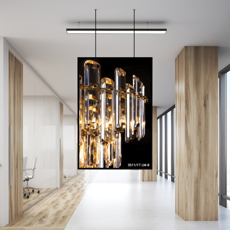 Подвесная люстра Divinare Rosie 3511/17 LM-8 