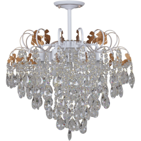 Потолочная хрустальная люстра Reluce 96028-0.3-07 WH+GOLD PN (1425641) 