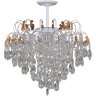 Потолочная хрустальная люстра Reluce 96028-0.3-07 WH+GOLD PN (1425641) 
