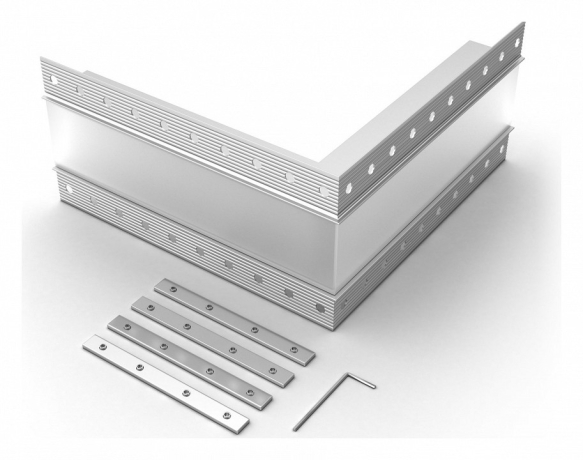 Соединитель угловой L-образный накладной Arlight S-LUX 030105 