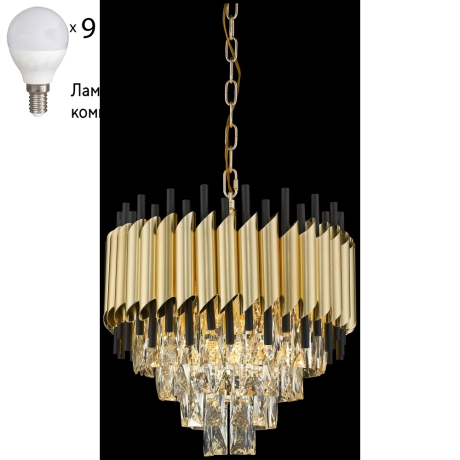 Подвесная люстра с лампочками Wertmark WE138.09.403+Lamps 