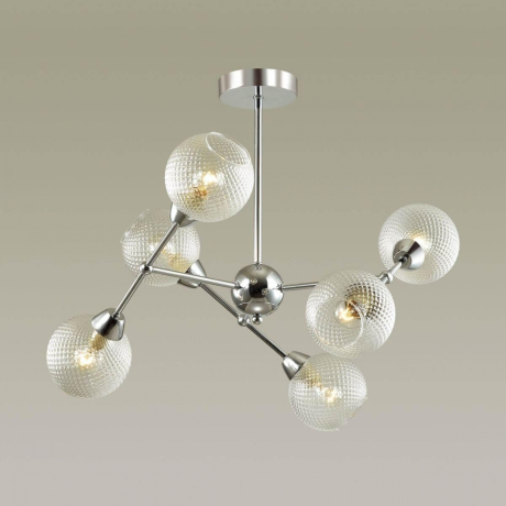 Люстра на штанге со светодиодными лампочками E14, комплект от Lustrof. №186953-626826 