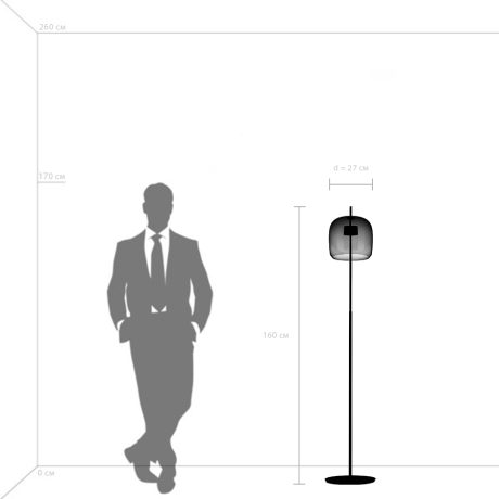 Торшер Lightstar Cupola 804718 