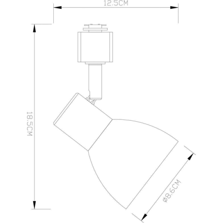 Светильник на штанге Arte Lamp Falena A3117PL-1BK 
