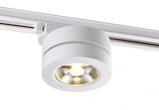 Однофазный LED светильник 12W 3000К для трека Novotech Groda 357986 