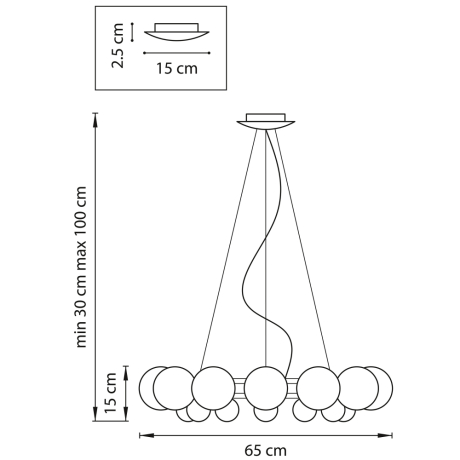 Подвесная люстра Lightstar с поддержкой Алисы, Sferetta 801124 