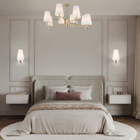 Люстра на штанге Eurosvet Milazzo 60137/8 золото 