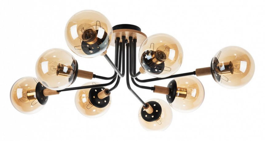 Люстра на штанге Arte Lamp Oxford A2716PL-8BK 