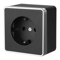 Розетка с заземлением Gallant (черный/хром) Werkel W5071035
