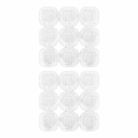 Нарушена упаковка!  <672483> Крючки самоклеящиеся для гирлянд и проводов 1,5х1,5см, КОМПЛЕКТ 18 шт., LAIMA Home, 608795 (608795)