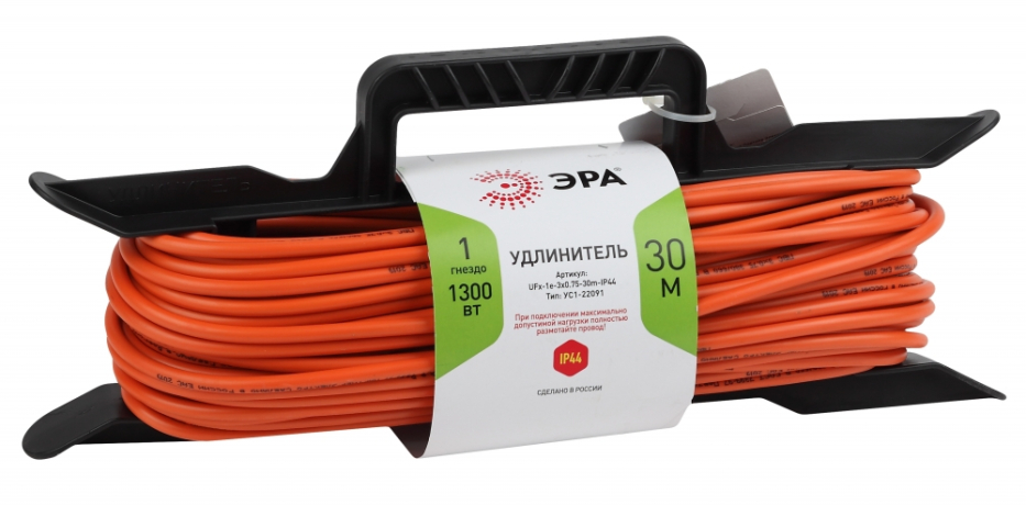 Удлинитель силовой ЭРА UFx-1e-3x0.75-30m-IP44 Б0046827 