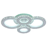 Светодиодная диммируемая люстра с ПДУ Profit Light 8061/2+2 WHT 160W+7W RGB