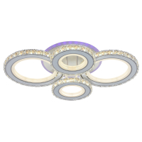 Светодиодная диммируемая люстра с ПДУ Profit Light 8061/2+2 WHT 160W+7W RGB