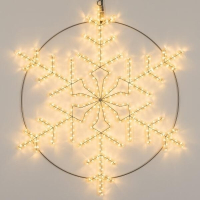 Светодиодная фигура Снежинка теплый свет Ardecoled ARD-Snowflake-M3-920x920-432Led Warm (34251)