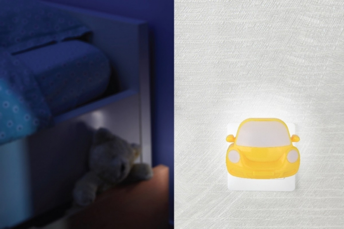 Нарушена упаковка!  <189894> NL-196 ''Машинка'' желтая Ночник Camelion 13143