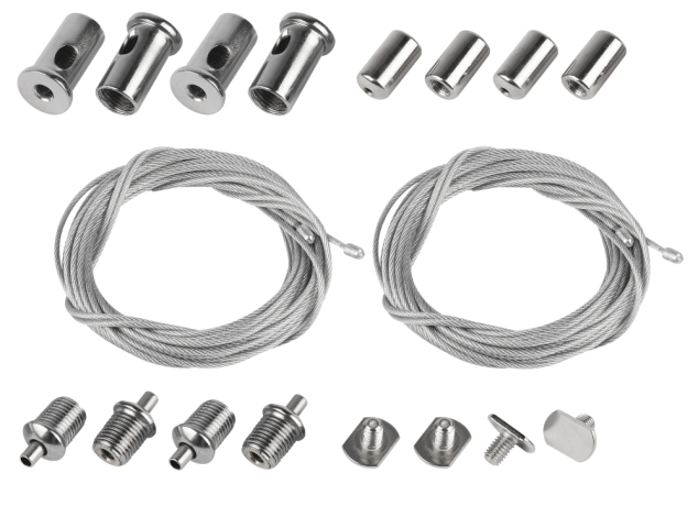 Набор тросов ЭРА 6060-5 2м для подвеса для профиля 6060 4шт (Б0062791) 