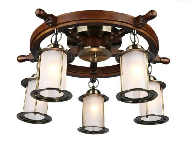 Люстра с поддержкой Алисы потолочная Omnilux OML-50307-05-A 