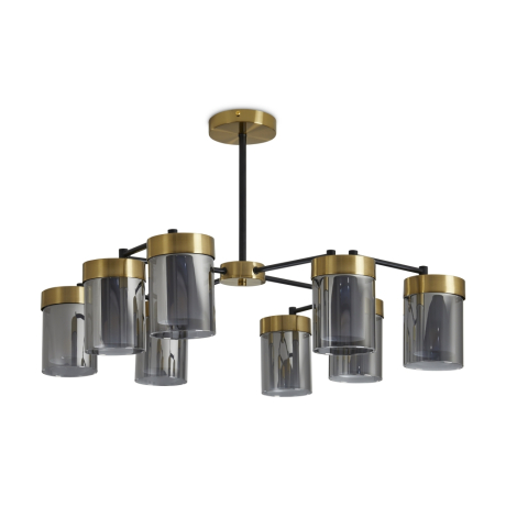 Люстра на штанге Freya Lora FR5432PL-08BBS 