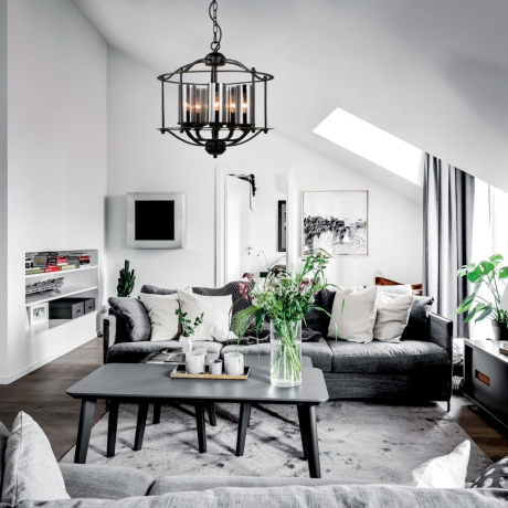 Подвесная люстра с лампочками Favourite Kiara 2057-5P+Lamps E14 Свеча 