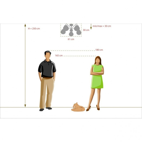 Потолочная люстра DeMarkt Вита с поддержкой Алиса 220012905-A 