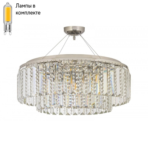 Подвесная люстра с лампочками Arti Lampadari Milano E 1.5.D50.505 N+Lamps 