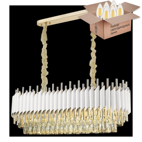 Подвесная люстра с лампочками Wertmark WE138.14.003+Lamps 