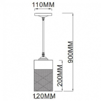 Светильник подвесной с Led лампочками в комплекте Rivoli Б0047523+Lamps